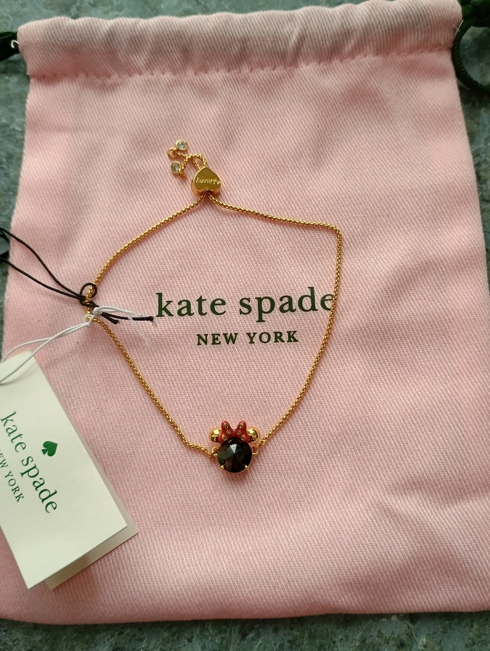 Disney x Kate Spade Minnie Mouse Slider Bracelet Jet Multi